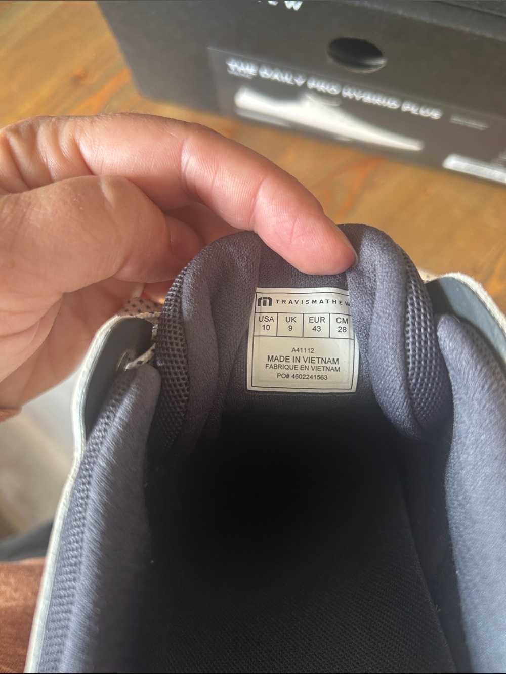 Travis Mathew White and Gray Low-Profile Athletic Sneakers - Picture 2 of 9
